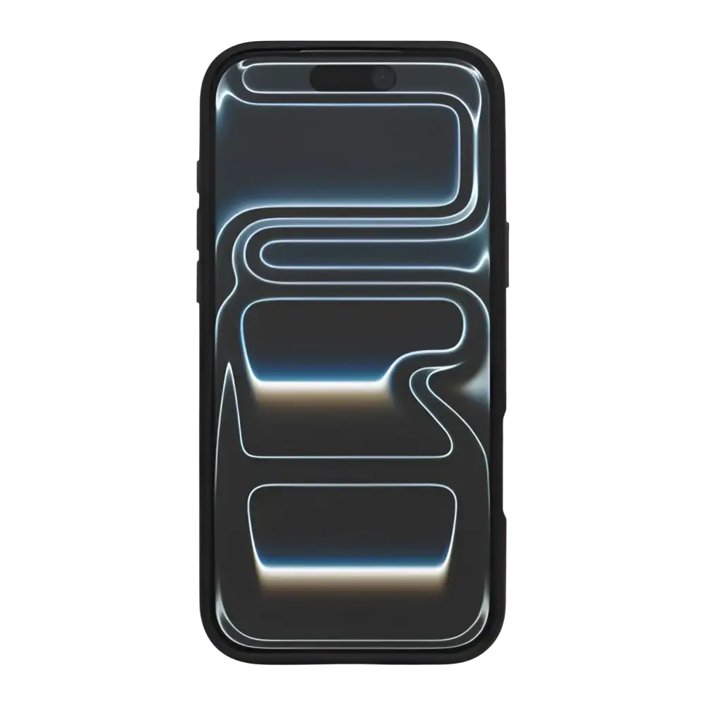Rixus Crystal Amber Case – iPhone 17 Pro Zwart - Back cover