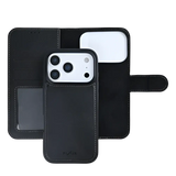 Rixus Duo Magnetic Detachable Wallet – iPhone 17 Pro Zwart - 2-in-1 case met afneembare hoes