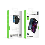 Rixus Duo Magnetic Detachable Wallet – iPhone 17 Zwart - 2-in-1 case met afneembare hoes