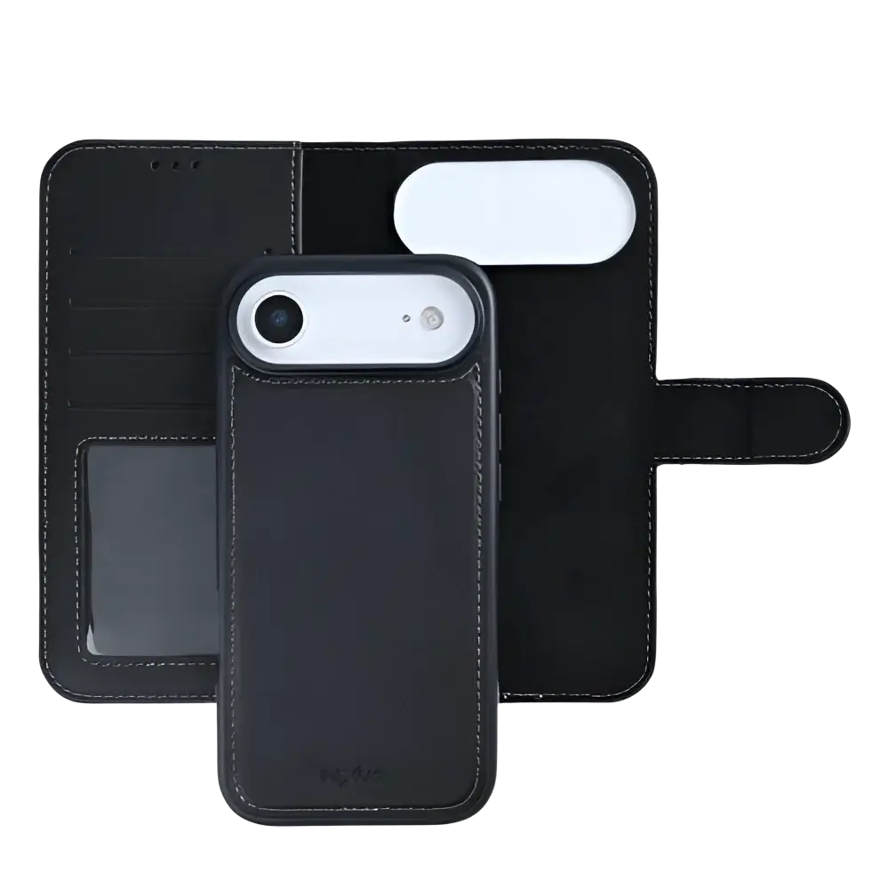 Rixus Duo Magnetic Detachable Wallet – iPhone Air Zwart - 2-in-1 case met afneembare hoes