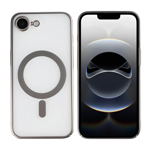 Rixus Instinct Mag Case – iPhone 16e / 17e Titanium Grijs - Back cover