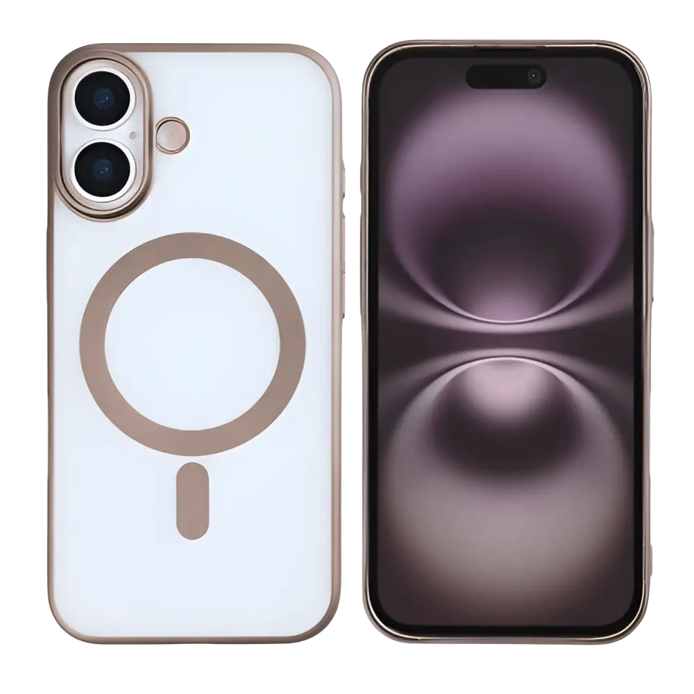 Rixus Instinct Mag Case – iPhone 17 Desert Titanium - Back cover