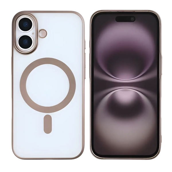 Rixus Instinct Mag Case – iPhone 17 Desert Titanium - Back cover