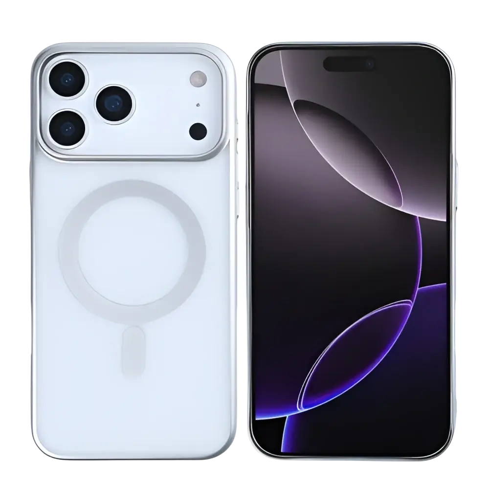 Rixus Instinct Mag Case – iPhone 17 Pro Zilver - Back cover