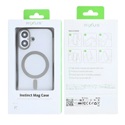 Rixus Instinct Mag Case – iPhone 17 Titanium Grijs - Back cover