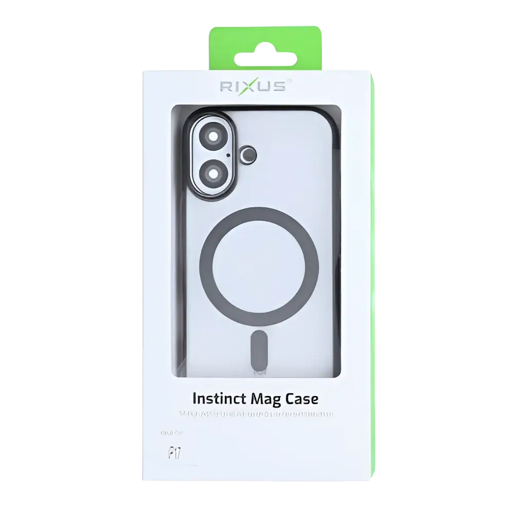 Rixus Instinct Mag Case – iPhone 17 Zwart - Back cover