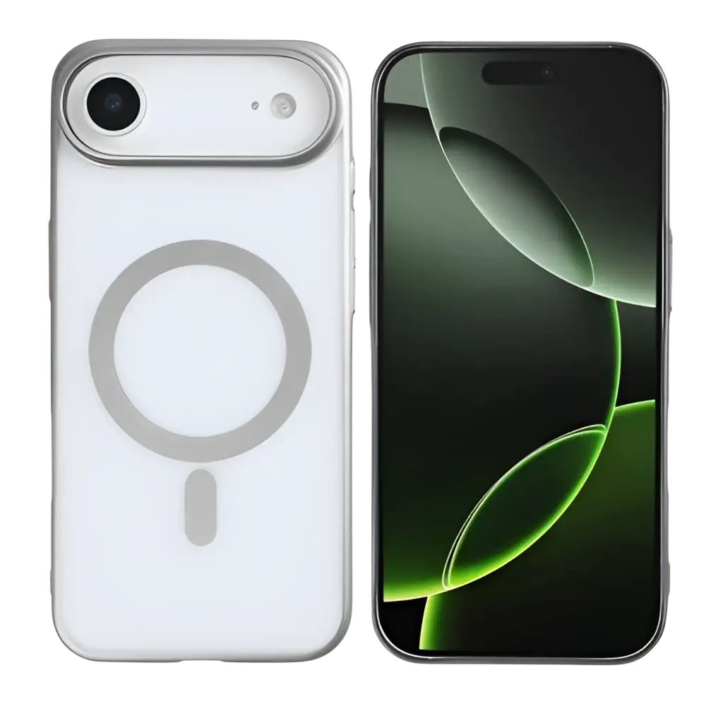 Rixus Instinct Mag Case – iPhone Air Titanium Grijs - Back cover
