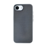 Rixus Mag Carbon met MagSafe – iPhone 16e / 17e Titanium Grijs - Back cover