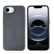 Rixus Mag Carbon met MagSafe – iPhone 16e / 17e Titanium Grijs - Back cover