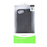 Rixus Mag Carbon met MagSafe – iPhone 16e / 17e Titanium Grijs - Back cover