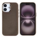 Rixus Mag Carbon met MagSafe – iPhone 17 Bruin - Back cover
