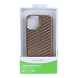 Rixus Mag Carbon met MagSafe – iPhone 17 Bruin - Back cover