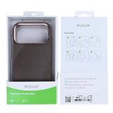 Rixus Mag Carbon met MagSafe – iPhone 17 Pro Bruin - Back cover