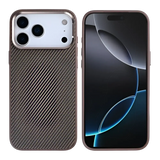 Rixus Mag Carbon met MagSafe – iPhone 17 Pro Bruin - Back cover