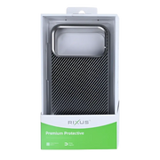 Rixus Mag Carbon met MagSafe – iPhone 17 Pro Titanium Grijs - Back cover