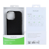 Rixus Mag Carbon met MagSafe – iPhone 17 Titanium Zwart - Back cover
