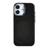 Rixus Mag Carbon met MagSafe – iPhone 17 Titanium Zwart - Back cover
