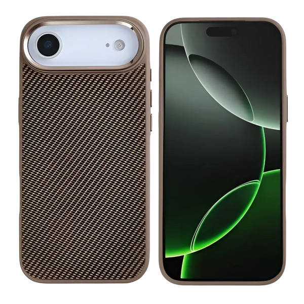 Rixus Mag Carbon met MagSafe – iPhone Air Bruin - Back cover