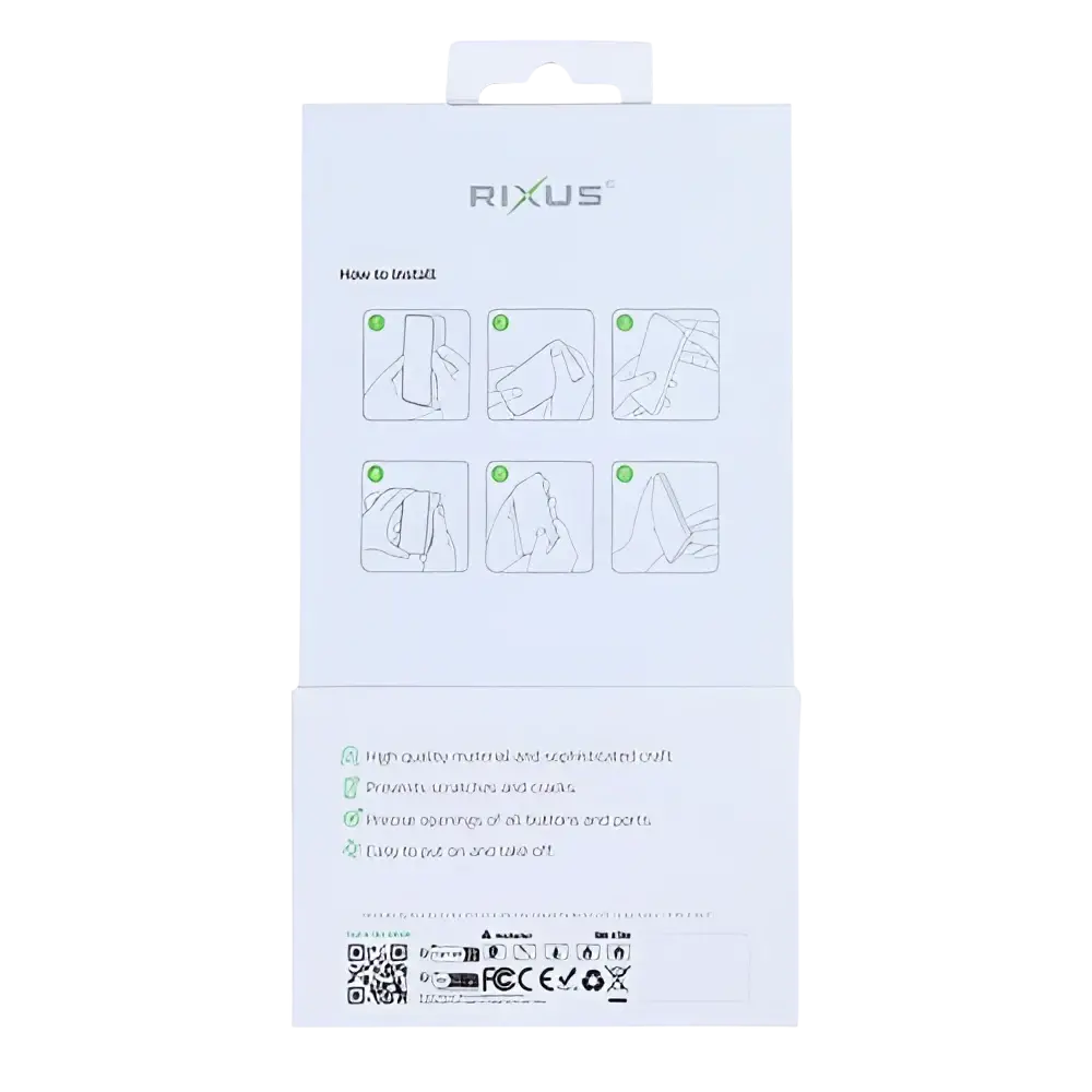Rixus Mag Carbon met MagSafe – iPhone Air Titanium Zwart - Back cover