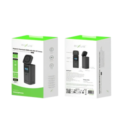 Rixus Magnetische Powerbank 15.000 mAh 100W mit TFT-Display – Dunkelgrau – RXPB15
