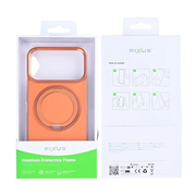 Rixus MagWrap Case – iPhone 17 Pro Oranje - Back cover