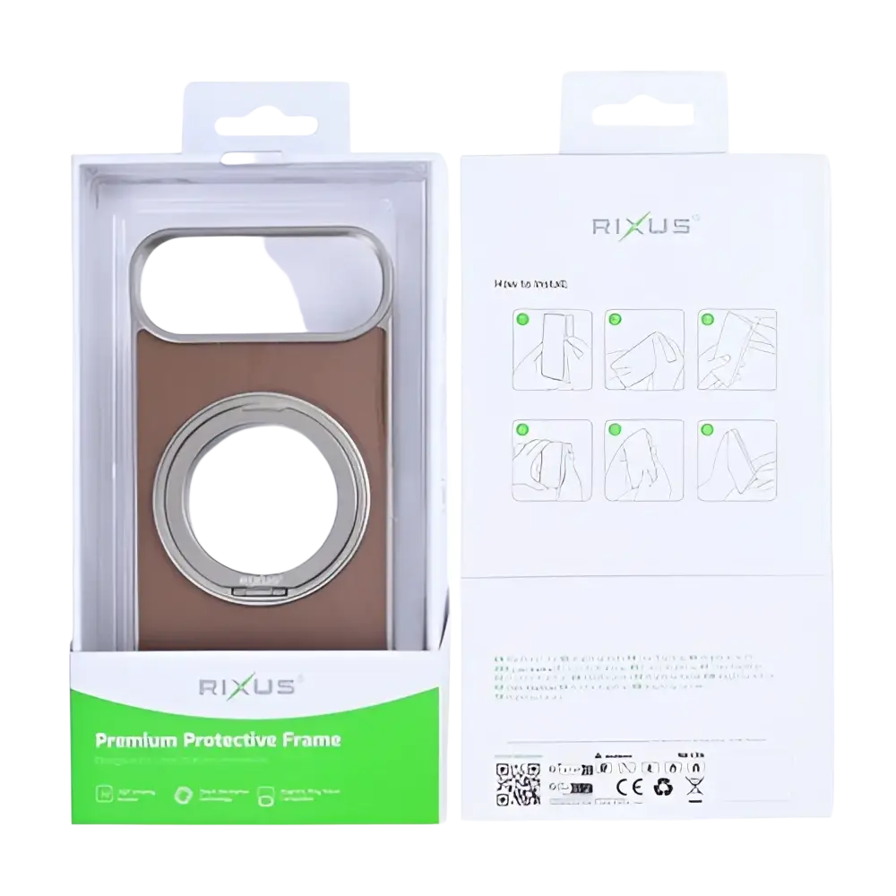 Rixus MagWrap Case – iPhone Air Bruin - Back cover