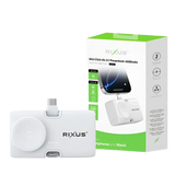 Rixus Mini Click-On 3-in-1 Powerbank 4.500 mAh – Wit RXPB13