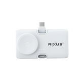 Rixus Mini Click-On 3-in-1 Powerbank 4.500 mAh – Wit RXPB13