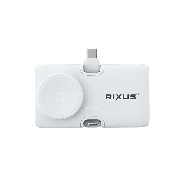 Rixus Mini Click-On 3-in-1 Powerbank 4.500 mAh – Wit – RXPB13