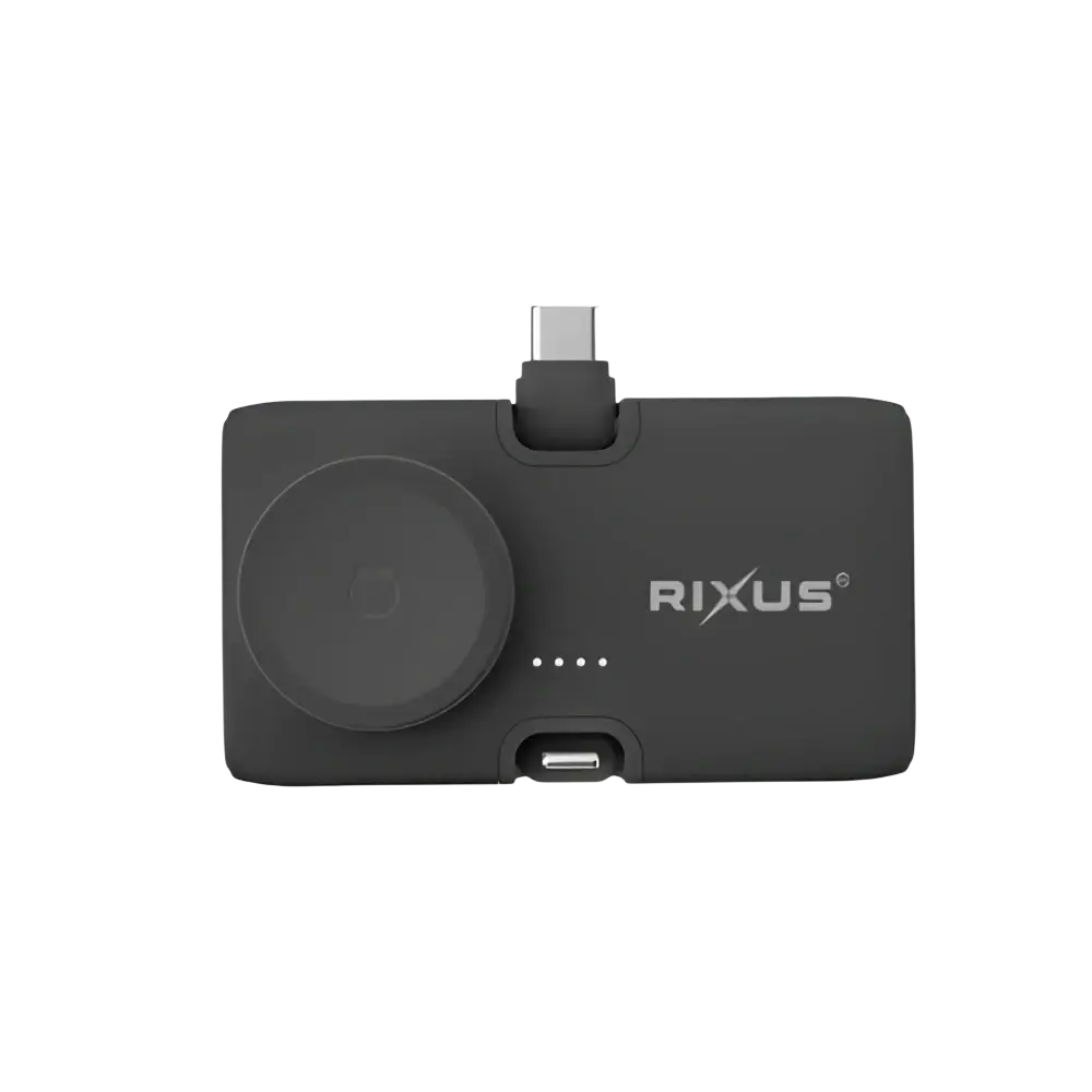 Rixus Mini Click-On 3-in-1 Powerbank 4.500 mAh – Zwart RXPB13B