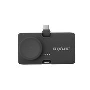 Rixus Mini Click-On 3-in-1 Powerbank 4.500 mAh – Zwart RXPB13B