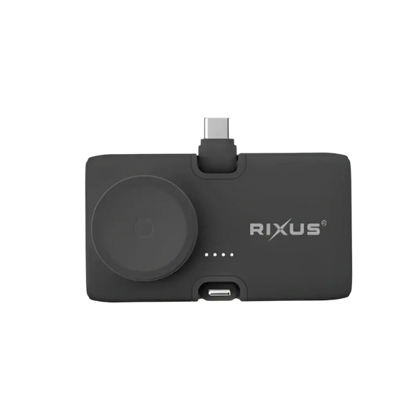 Rixus Mini Click-On 3-in-1 Powerbank 4.500 mAh – Zwart RXPB13B