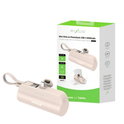 Rixus Mini Click-On Powerbank 5.000 mAh USB-C – Roze RXPB98P