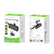 Rixus Mini Click-On Powerbank 5.000 mAh USB-C – Zwart RXPB98B