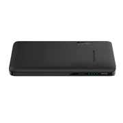 Rixus Powerbank 10.000 mAh 22,5W met ingebouwde USB-C-kabel 70 cm – Zwart RXPB08