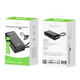 Rixus Powerbank 10.000 mAh met ingebouwde kabel en handstrap – Zwart RXPB01B