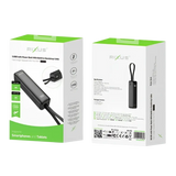 Rixus Powerbank 5.000 mAh met display en ingebouwde USB-C-kabel – Zwart RXPB03B