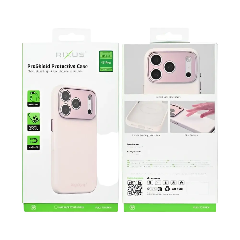 Rixus ProShield Case – iPhone 17 Pro Roze - Back cover
