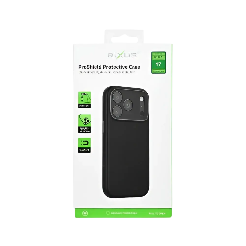 Rixus ProShield Case – iPhone 17 Zwart - Back cover