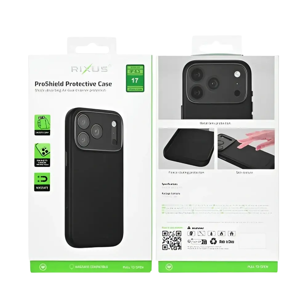 Rixus ProShield Case – iPhone 17 Zwart - Back cover
