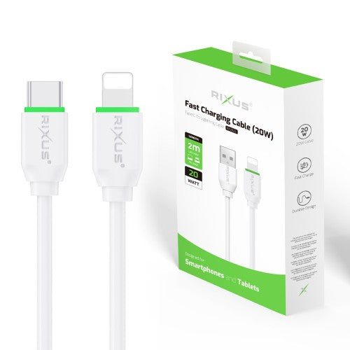 Rixus RX2023 USB-C naar Lightning kabel 2 meter met verpakking