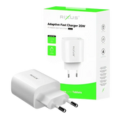 Rixus RX209 Adaptive Fast Charger – USB-C 20W Wit - Oplader