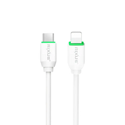 Rixus RX90L Adapter met USB-C naar Lightning Kabel 1m – 20W Wit - Bundel Oplader