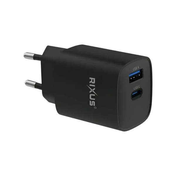 Rixus RX95 Fast Charging Adapter – 30W Zwart - Oplader