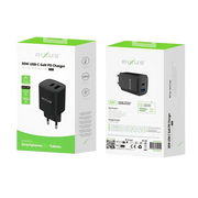 Rixus RX95 Fast Charging Adapter – 30W Zwart - Oplader
