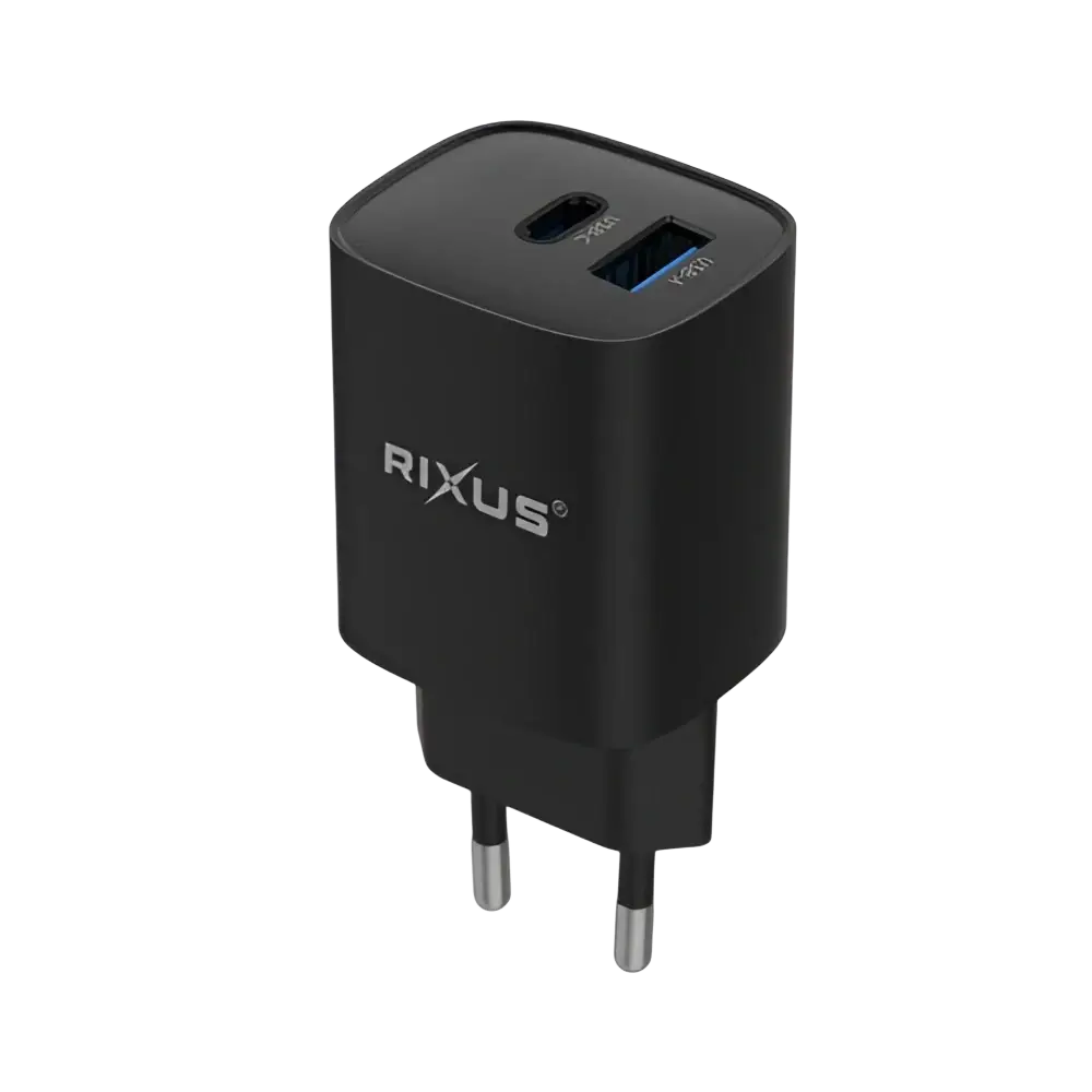 Rixus RX95 Fast Charging Adapter – 30W Zwart - Oplader