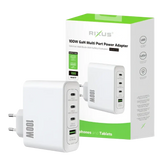 Rixus RXHC100 GaN Power Adapter – 100W Wit - Oplader