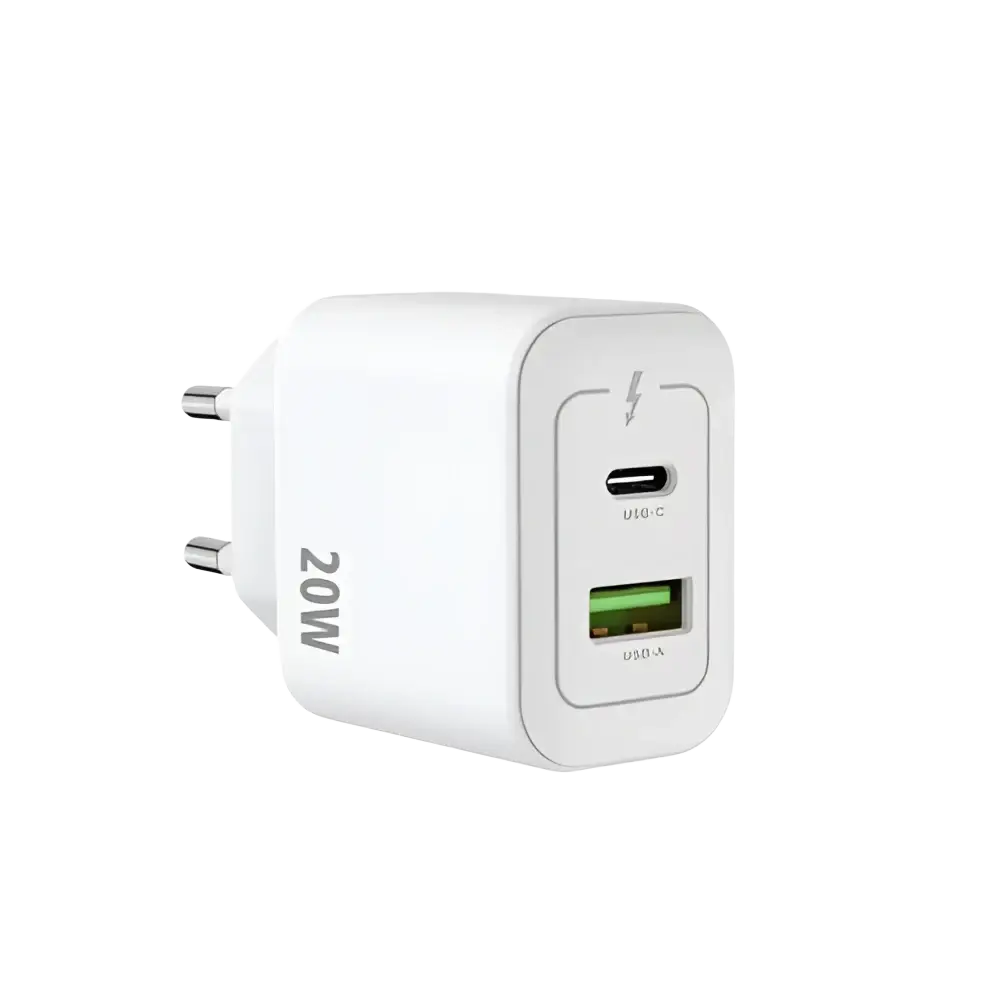 Rixus RXHC20 USB-C & USB-A Power Adapter – 20W Wit - Oplader