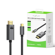 Rixus RXHU15 USB-C naar HDMI 4K kabel met verpakking
