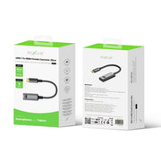 Rixus RXHU17 USB-C naar HDMI female converter verpakking voor- en achterzijde